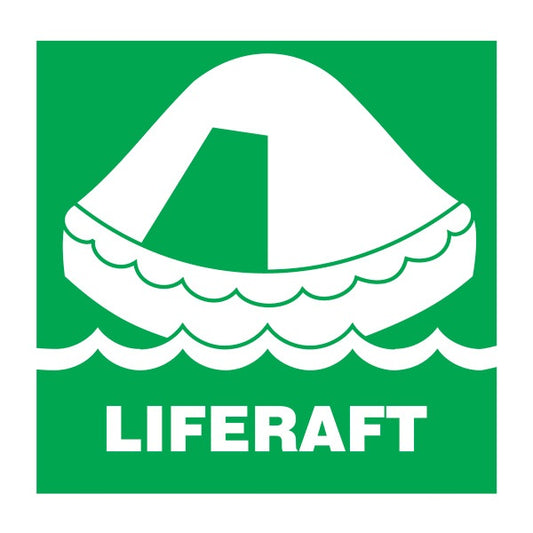 IMO Symbol Liferaft IMPA 334102 150x150mm