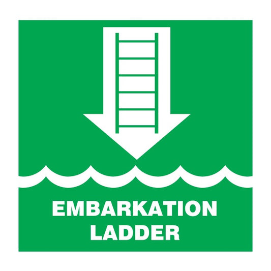 IMO Symbol Embarkation Ladder IMPA 334104 150x150mm