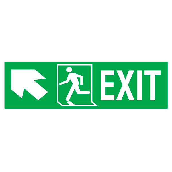 IMO Sign Exit Right-man Run Left-arrow Up/left IMPA 334402 ...